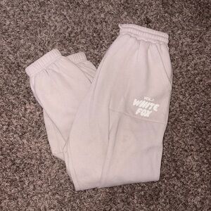 White Fox Sweatpants